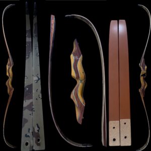 Heritage T.D. Recurve; RH, Short Riser, Long limbs,62" AMO, 52#@28"