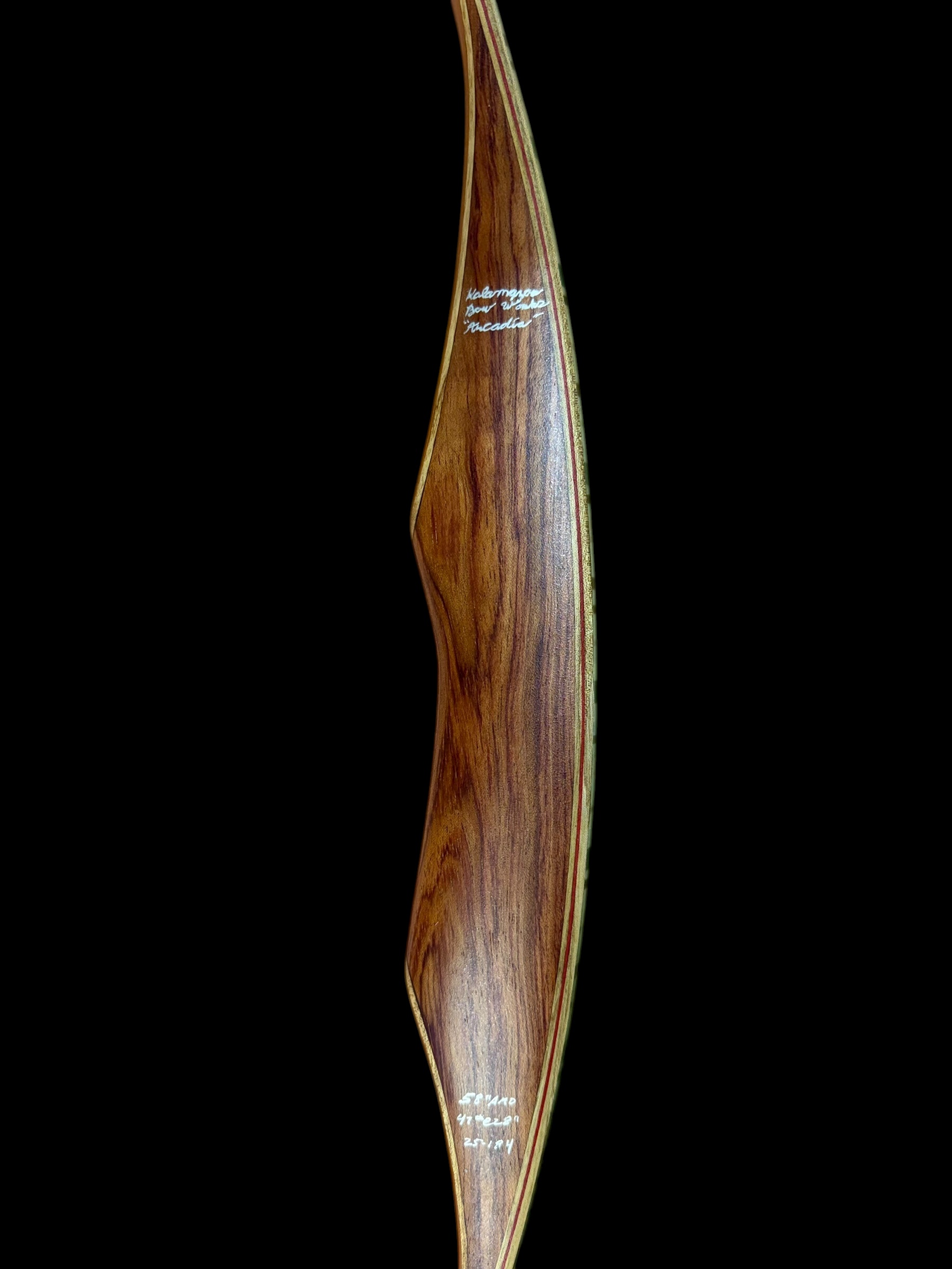 58″ RH Arcadia Longbow, 47#@28″ - Image 8