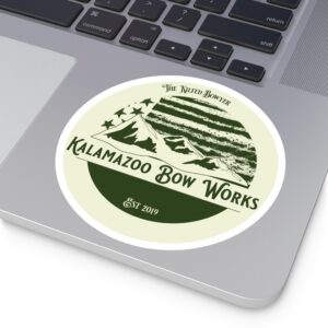Kalamazoo Bow Works Round Sticker - Image 5