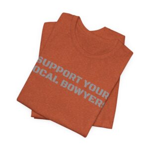Kalamazoo Bow Works, Support Your Local Bowyers Graphic T-Shirt - Image 3