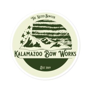 Kalamazoo Bow Works Round Sticker - Image 7