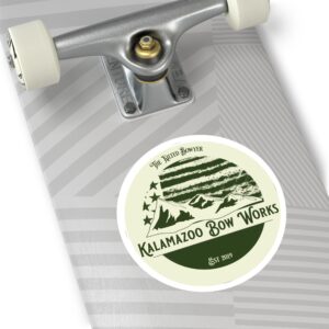 Kalamazoo Bow Works Round Sticker - Image 6