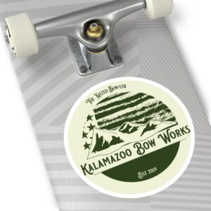 Kalamazoo Bow Works Round Sticker - Image 8