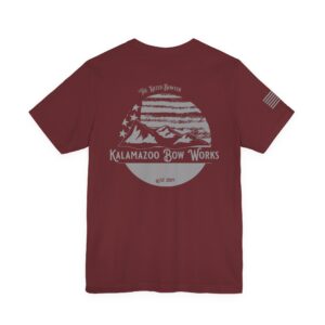 Kalamazoo Bow Works, Support Your Local Bowyers Graphic T-Shirt - Image 22