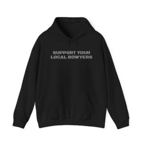 Kalamazoo Bow Works, Support Your Local Bowyers Hoodie - Image 4